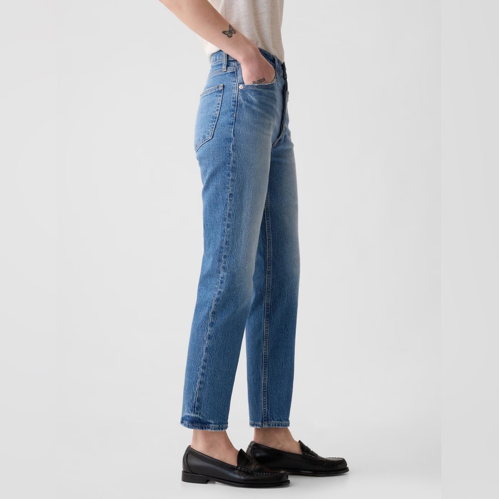 GAP Women's Straight Leg Jeans - Blue - Picture 7 of 16